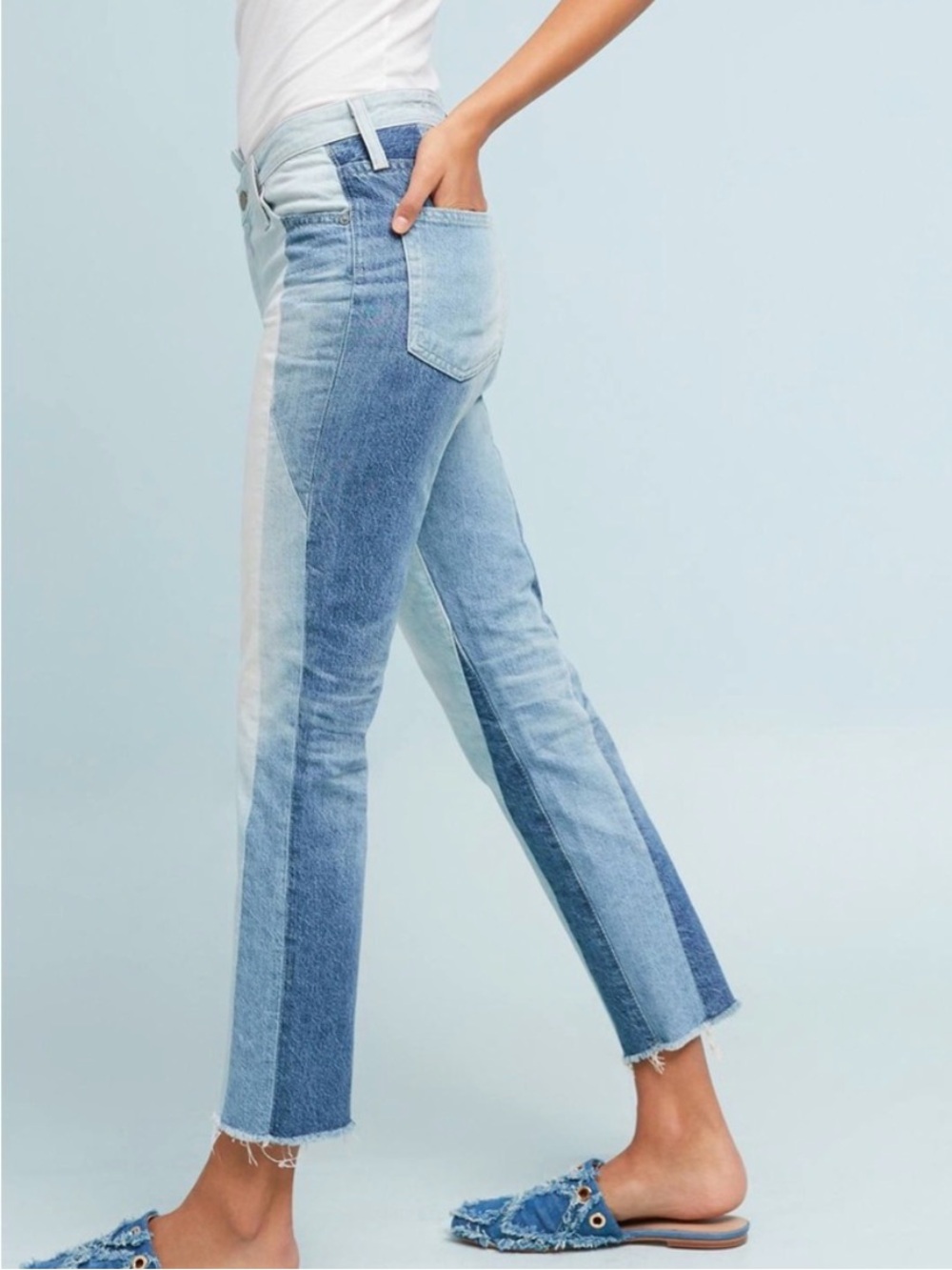 AG Adriano Goldschmied The Isabelle High Rise Straight Crop Jeans 25